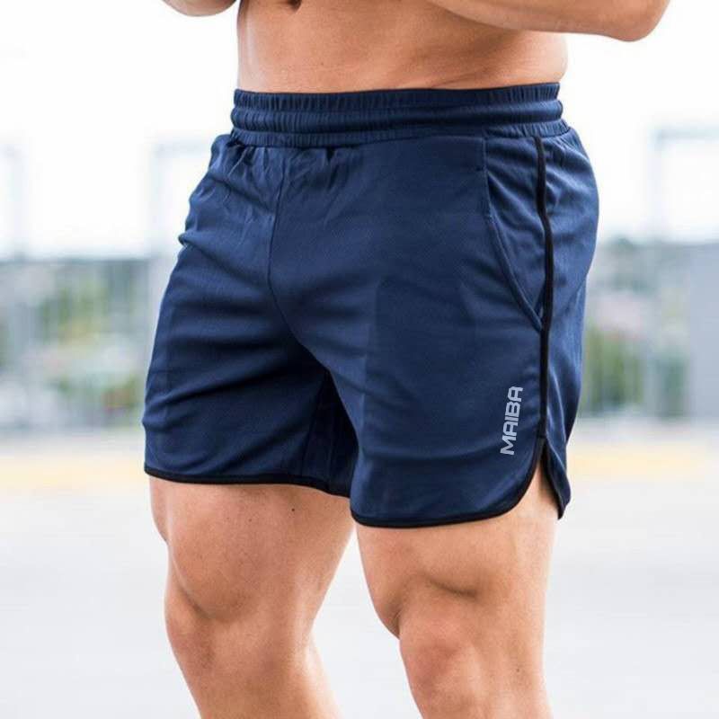 3 In 1 Men Fitness Gyms Workout Shorts Sportswear(Navy+Black+Grey)