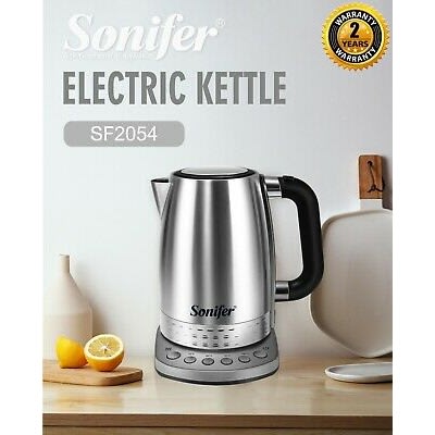 1.7l Water Electric Kettle Stainless Steel - Smart Whistle