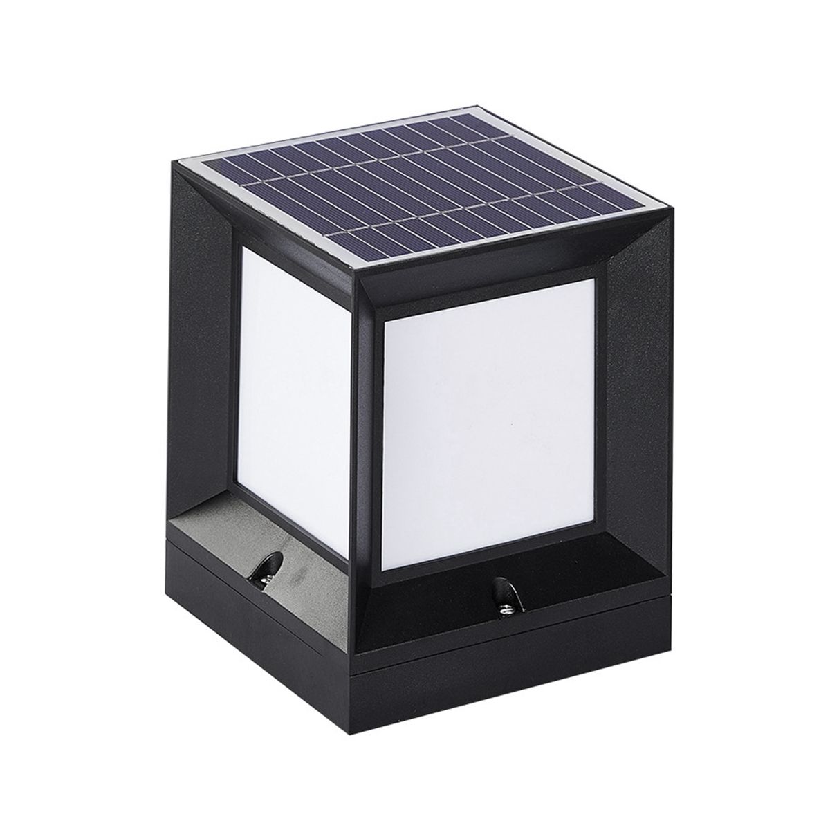 LED Solar Column Headlight Solar Powered Pillar Lamp