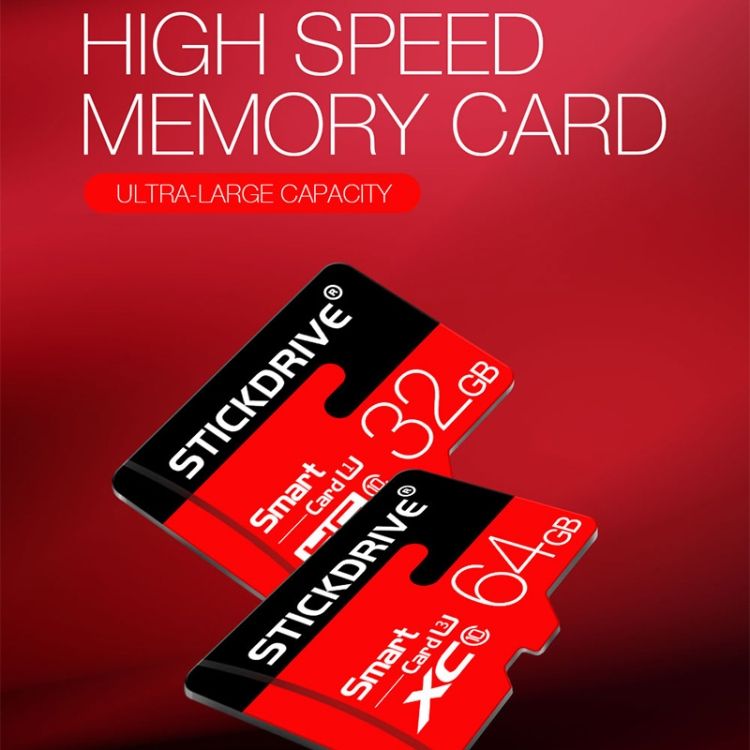 Stickdrive 64GB Class 10 Micro SD(TF) Memory Card