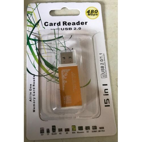 All In 1 USB 2.0 Micro Card Reader(blue)