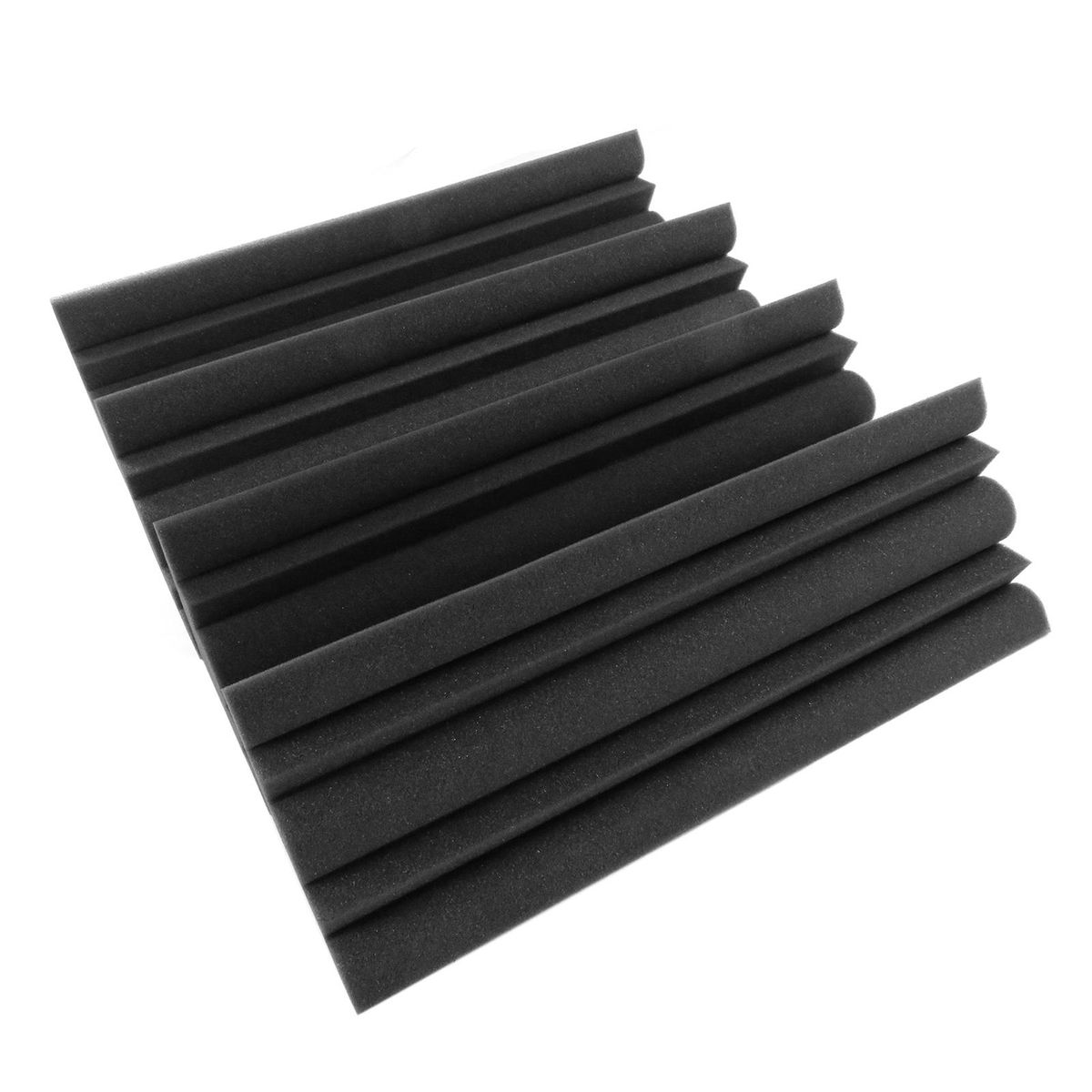 4 PCS 30 * 18 * 18 cm Acoustic Foam Panels High Density Sound Insulation Fire Retardant Bass Strap Foam for Home Studio Theater