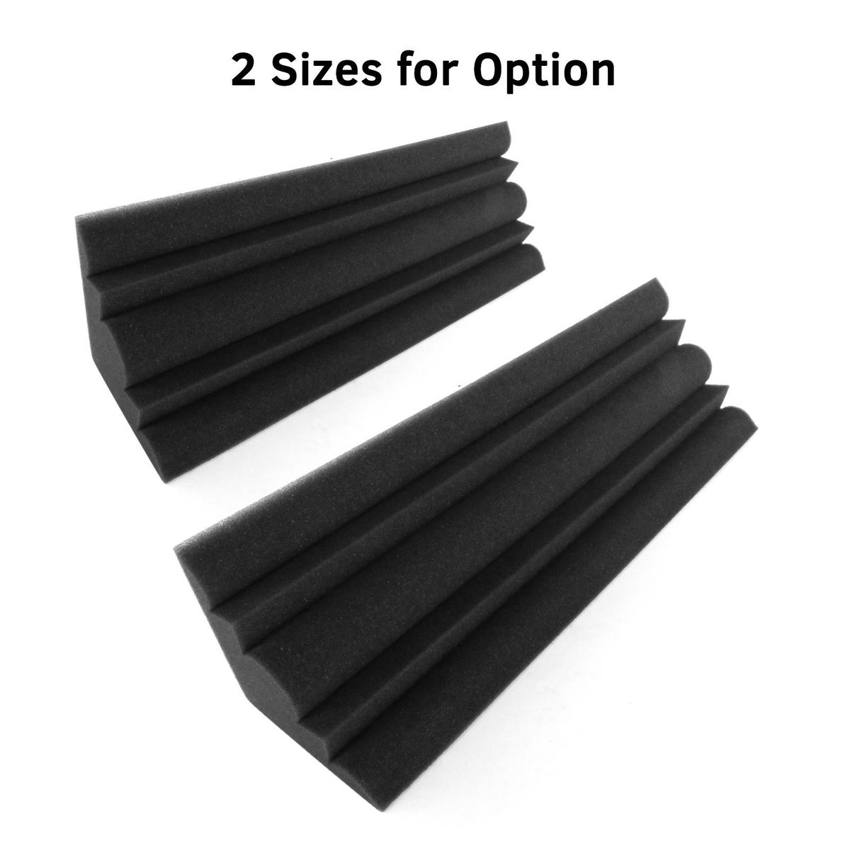 4 PCS 30 * 18 * 18 cm Acoustic Foam Panels High Density Sound Insulation Fire Retardant Bass Strap Foam for Home Studio Theater