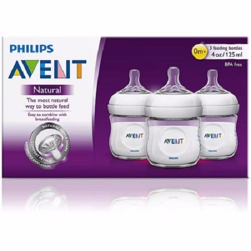 Natural Bottles 120ml - 3 Count