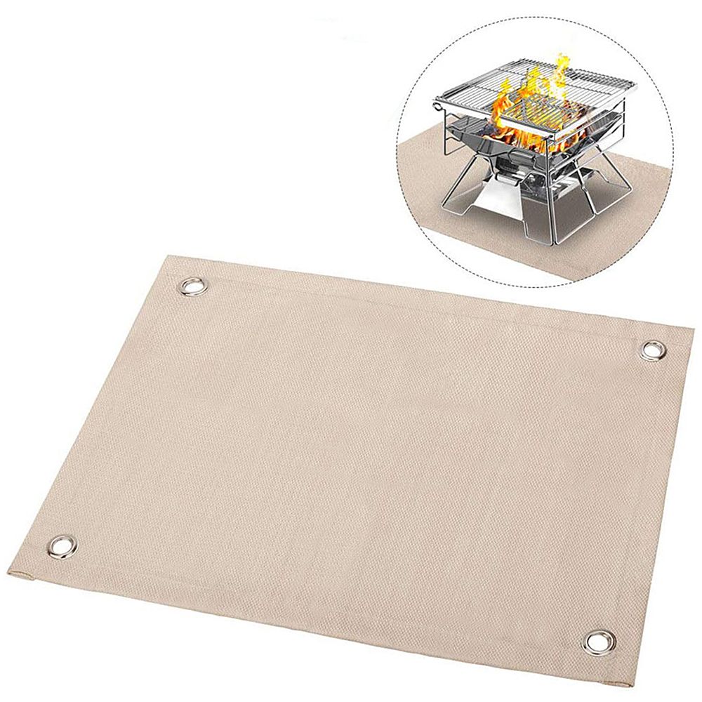 Outdoor Camping Fireproof Ember Mat Fire Pit Mat Grill Stove