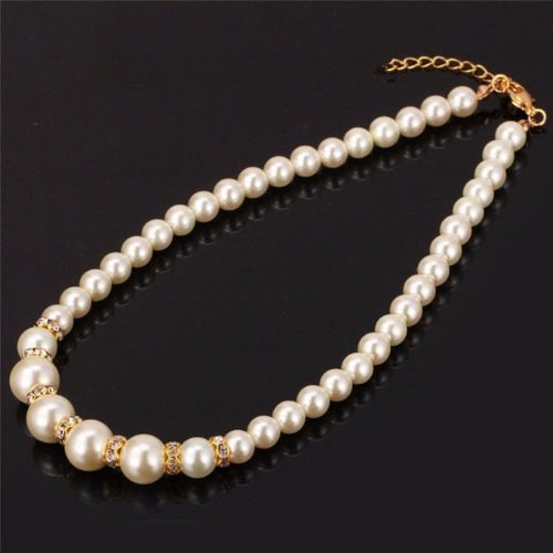 Jewelry Set - Necklace + Earrings & Bracelet - Gold