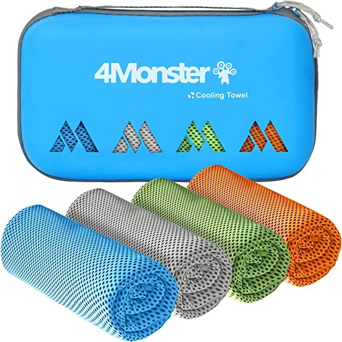 4pcs In One Case Quick Dry Ice Chilly Towel