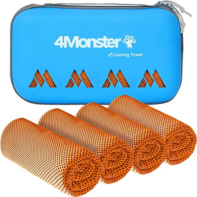 4pcs In One Case Quick Dry Ice Chilly Towel