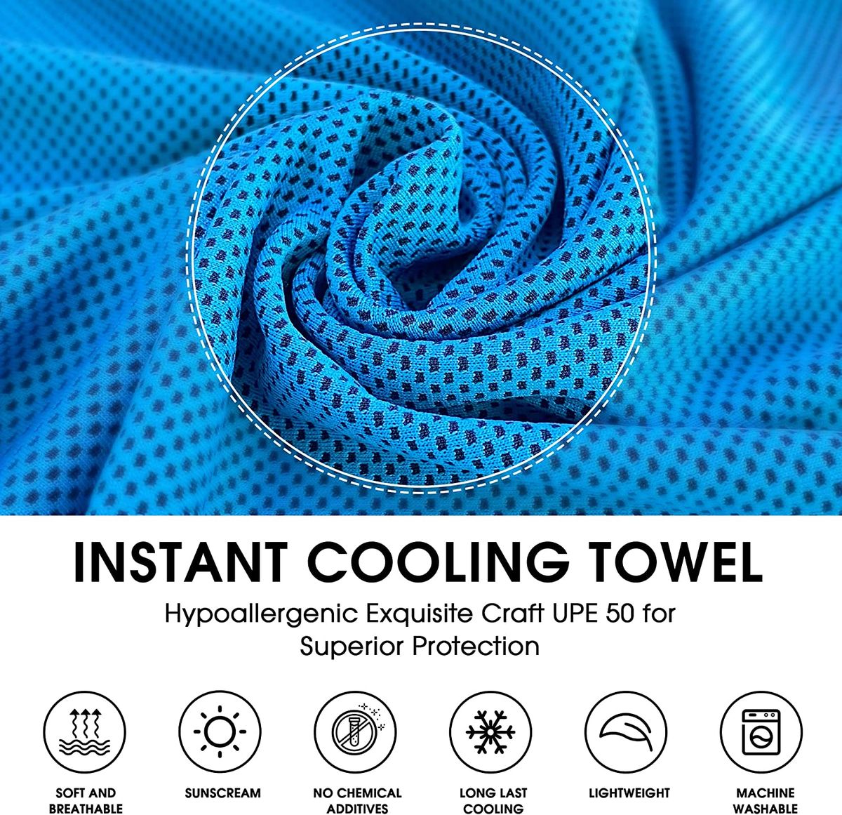 4pcs In One Case Quick Dry Ice Chilly Towel