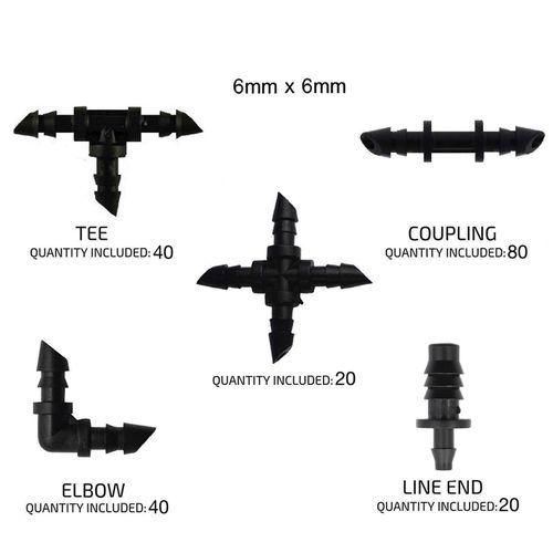 200 Pieces-Irrigation Fitting Kit 80 X