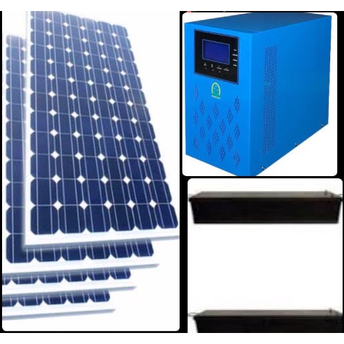2.5kva 24v Pure Sine Solar Kit With 2x200amps Batteries And 4x 200watts Solar Panels