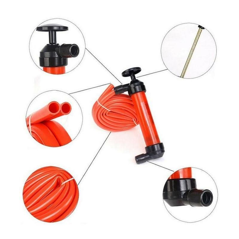 Pump Siphon Tube Car Hose Transfer Gas Sucker Fuel Extractor Pump Inflatable L4A9 A