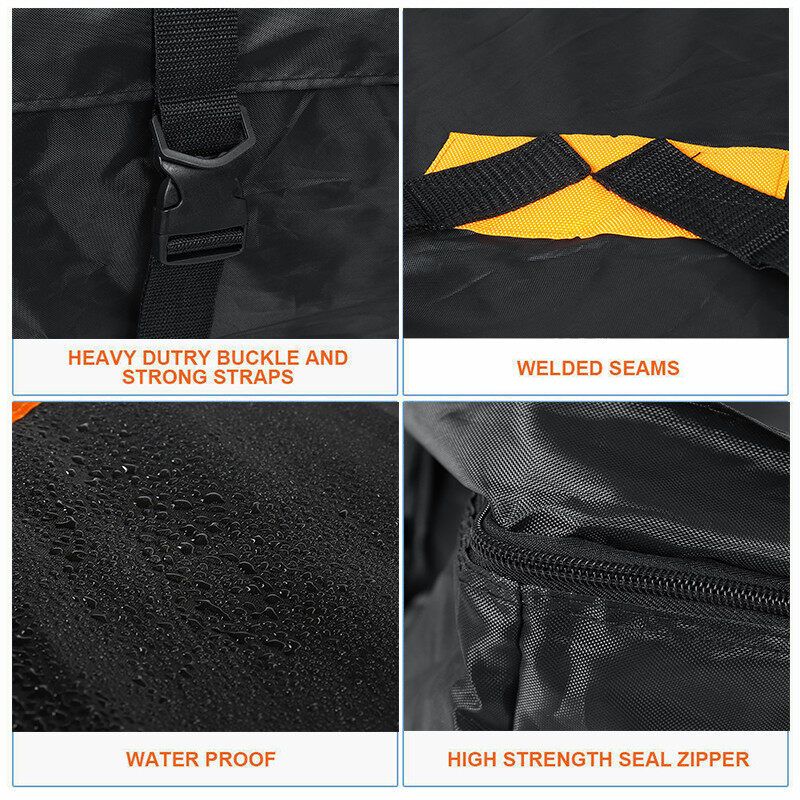 (424L) Waterproof Car Roof Bag Storage Universal Rooftop Cargo Bag Travel Top Rack Luggage Carrier Box Cargo Bag Top Cargo Carrier For SUV Van Rack