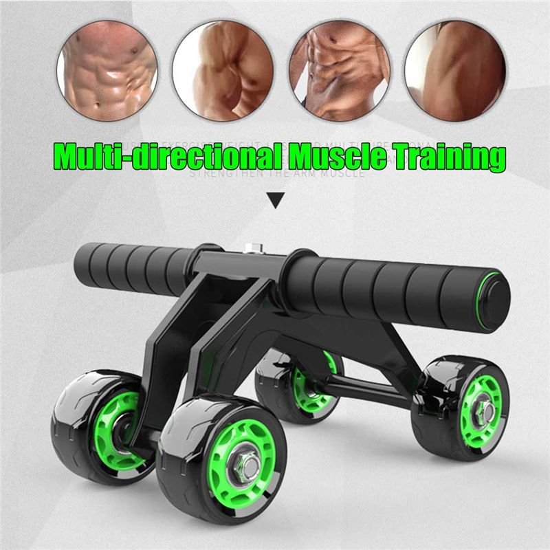 Four Wheeled Abdominal Wheel Ab Roller Fitness Equipment
