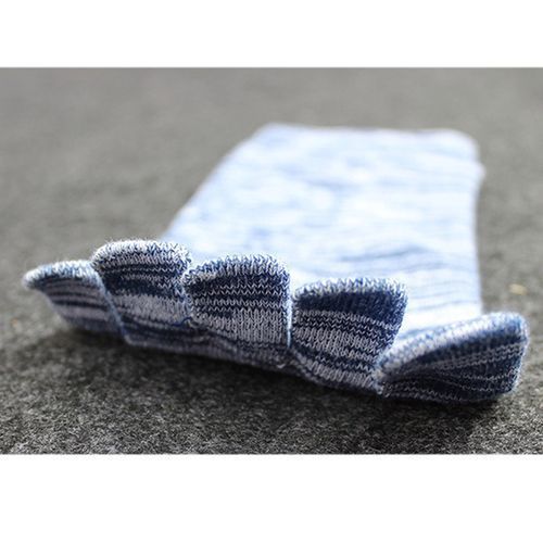 Mens Toe Socks Running Five Finger Socks Mini Crew Sport Cotton Socks (5 Pairs)