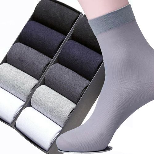 10Pairs Bamboo Men Ice Silk Socks Long Sock Summer Sports