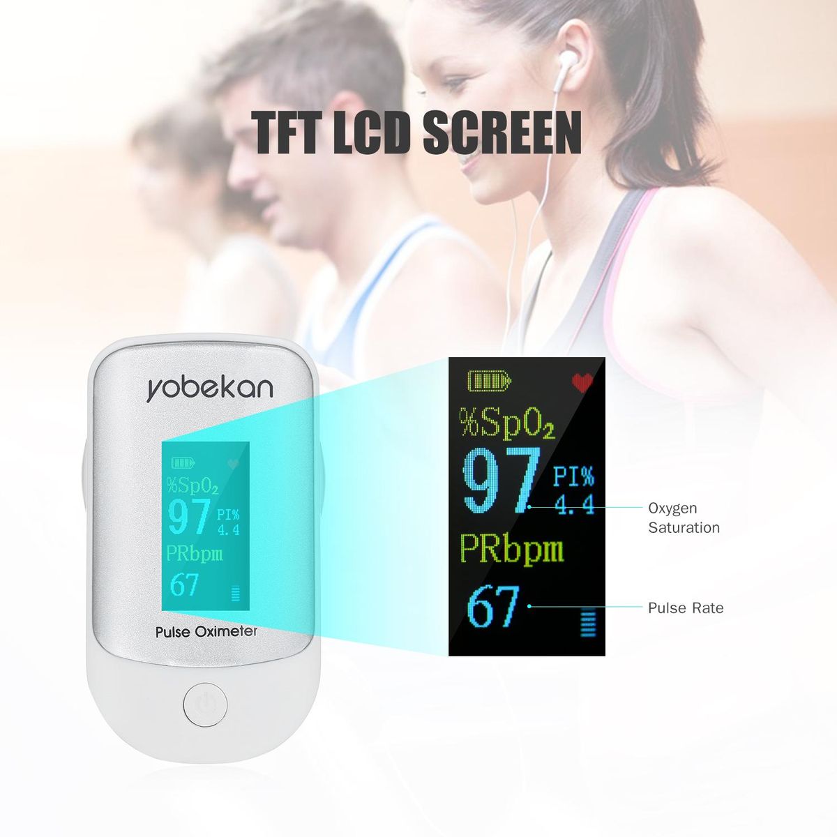 Fingertip Pulse Oximeter Pulse Oximeter Finger Pulse Blood Oxygen SpO2 Monitor LCD Oximeter SpO2 PR PI Monitor Mini Pulse Rate Measuring Gauge Blood Oxygen Meter 8s Rapid Reading