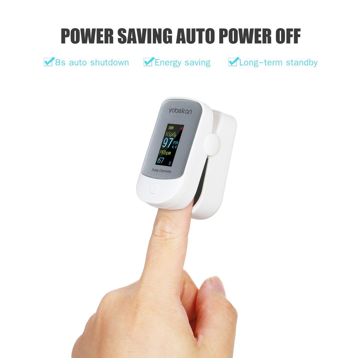 Fingertip Pulse Oximeter Pulse Oximeter Finger Pulse Blood Oxygen SpO2 Monitor LCD Oximeter SpO2 PR PI Monitor Mini Pulse Rate Measuring Gauge Blood Oxygen Meter 8s Rapid Reading