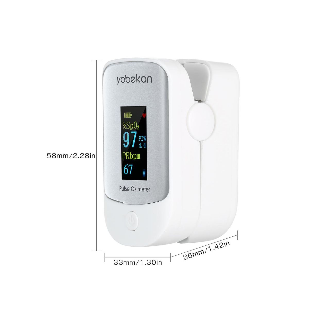 Fingertip Pulse Oximeter Pulse Oximeter Finger Pulse Blood Oxygen SpO2 Monitor LCD Oximeter SpO2 PR PI Monitor Mini Pulse Rate Measuring Gauge Blood Oxygen Meter 8s Rapid Reading