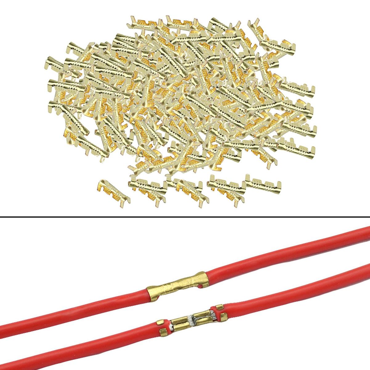 453 U Shape Car Brass  Terminals 0.5-1.5mm 200Pcs