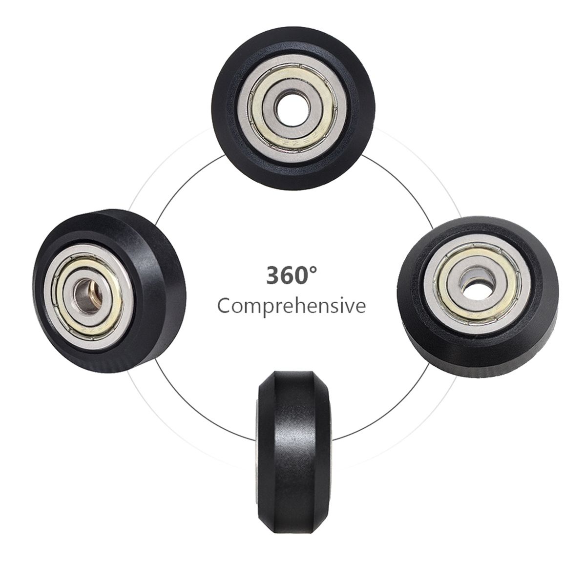 6pcs 3D Printer Parts POM Pulley Wheel 625zz Idler Pulley