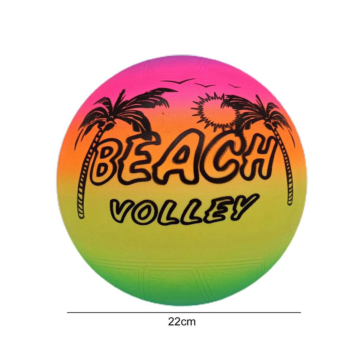 3Pcs Kids Beach Balls Rainbow Design Beach Balls