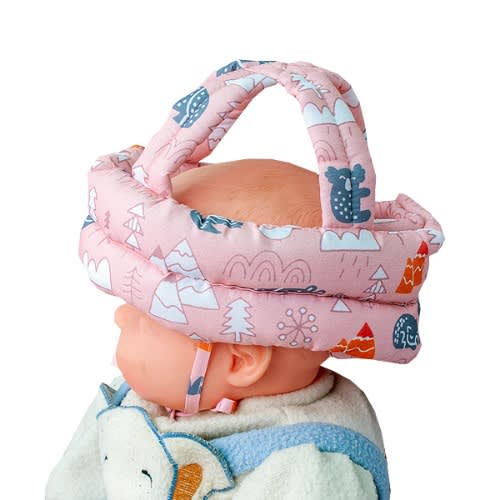Baby Anti-fall Head Protection Helmet - Multicolor