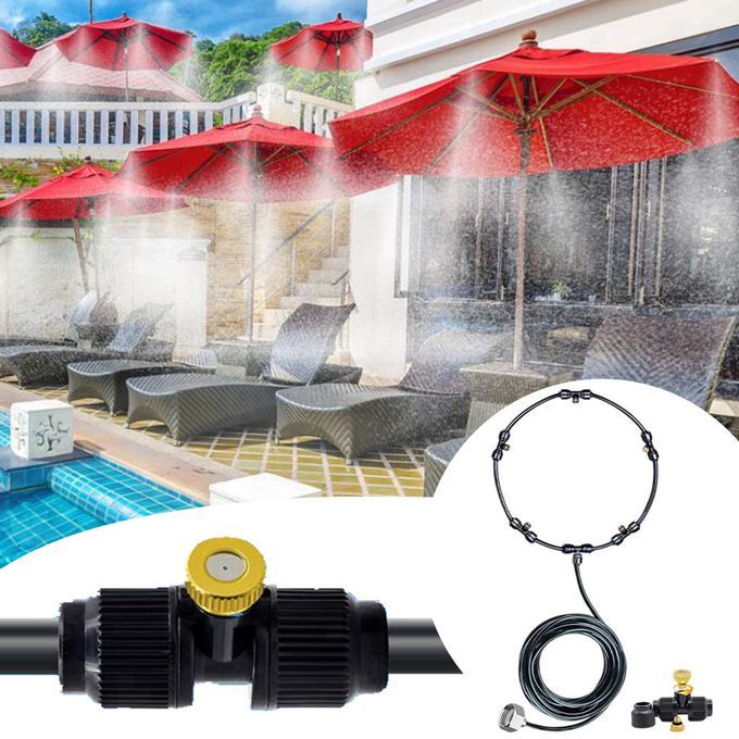 Misting System Kits Mist Nozzles For Garden Outside Patio 18m
