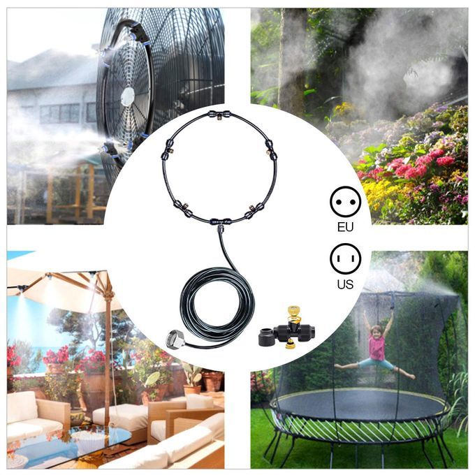 Misting System Kits Mist Nozzles For Garden Outside Patio 18m
