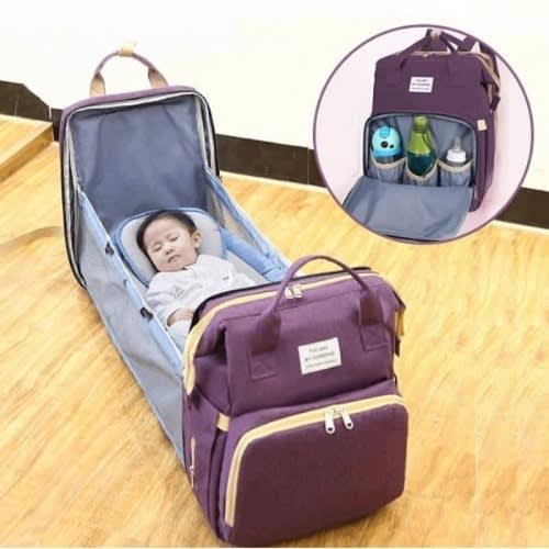 Baby Backpack Convertible Foldable Diaper - Bed Carry Cot