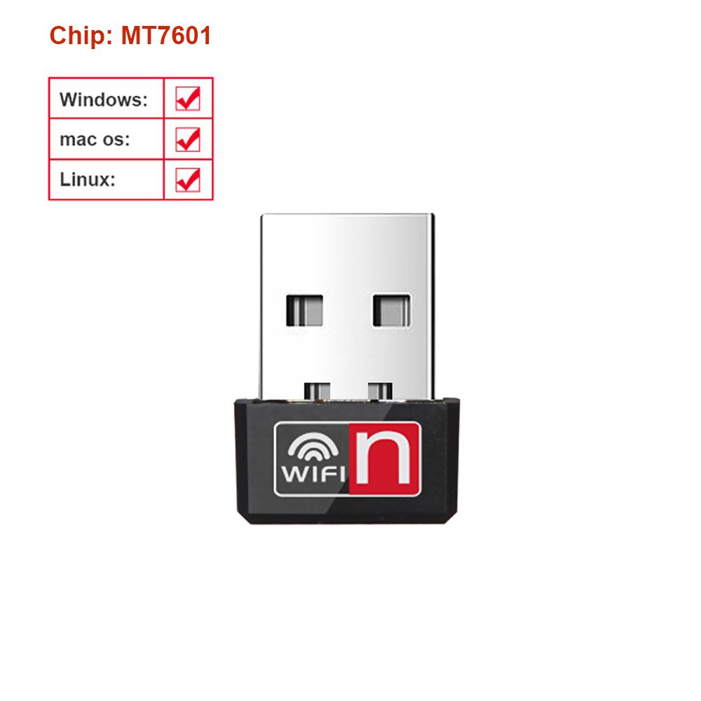 Mini 150Mbps Wi-Fi Receiver USB WiFi Adapter For PC USB