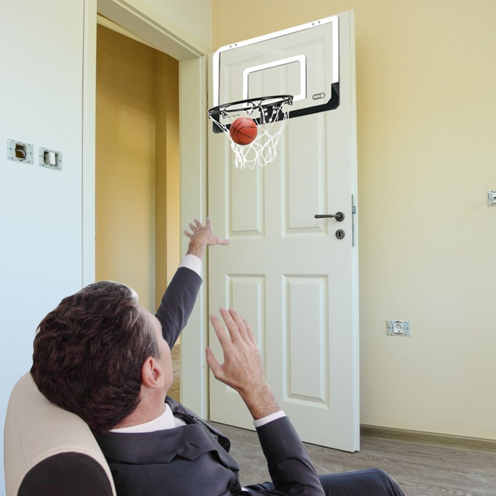 Big Size Children Kids Hanging Basketball Hoop Indoor Door Wall Mounted Kids Mini Basket Ball Board Toy Set With Pump