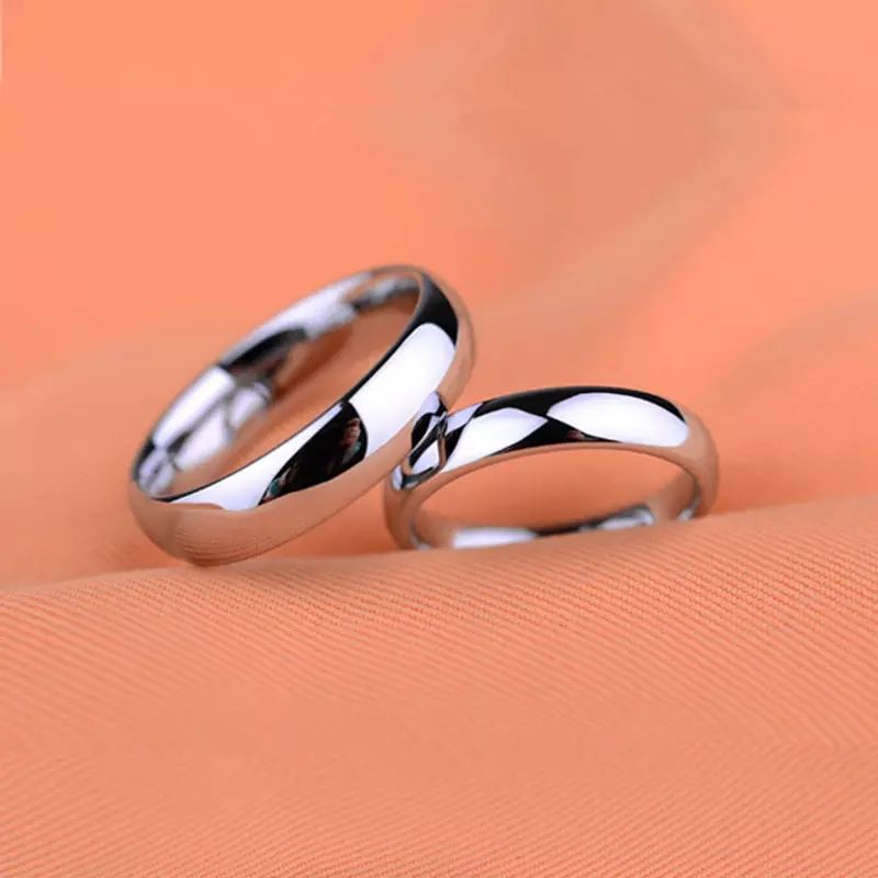 Stainless Steel Wedding Bands-silver