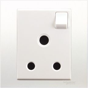 Vivace 15A 250V 1 Gang Switched Socket