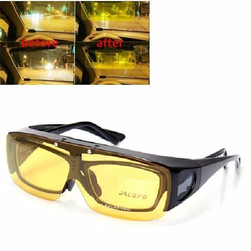 Anti Glare Low Light Night Driving Wraparound Glasses