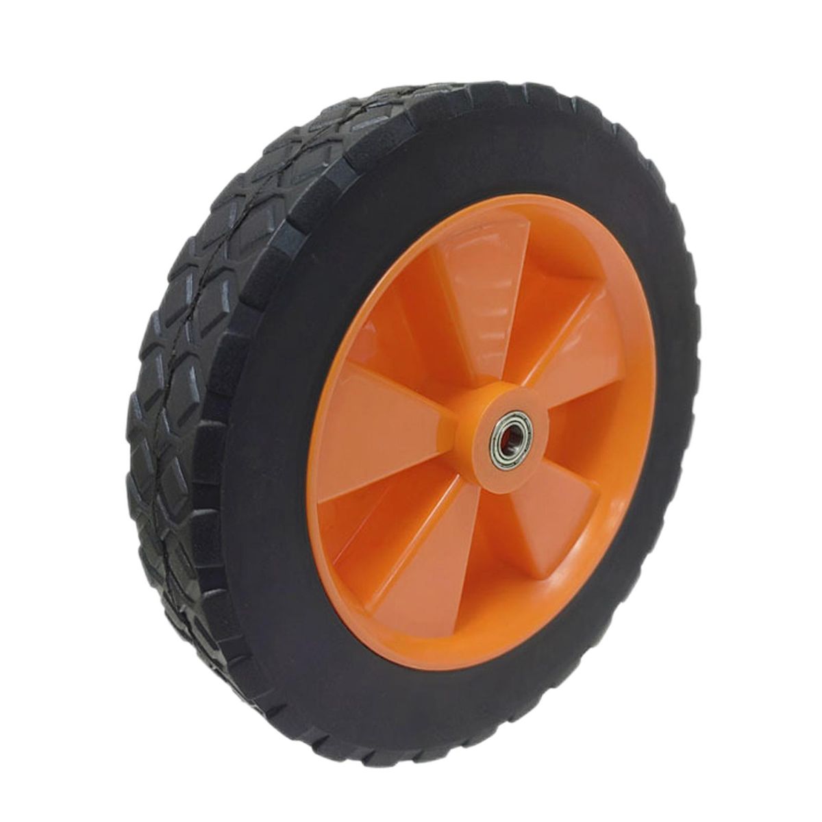 7 Inch Folding Cart Wheel Rubber For Outdoor Handcart