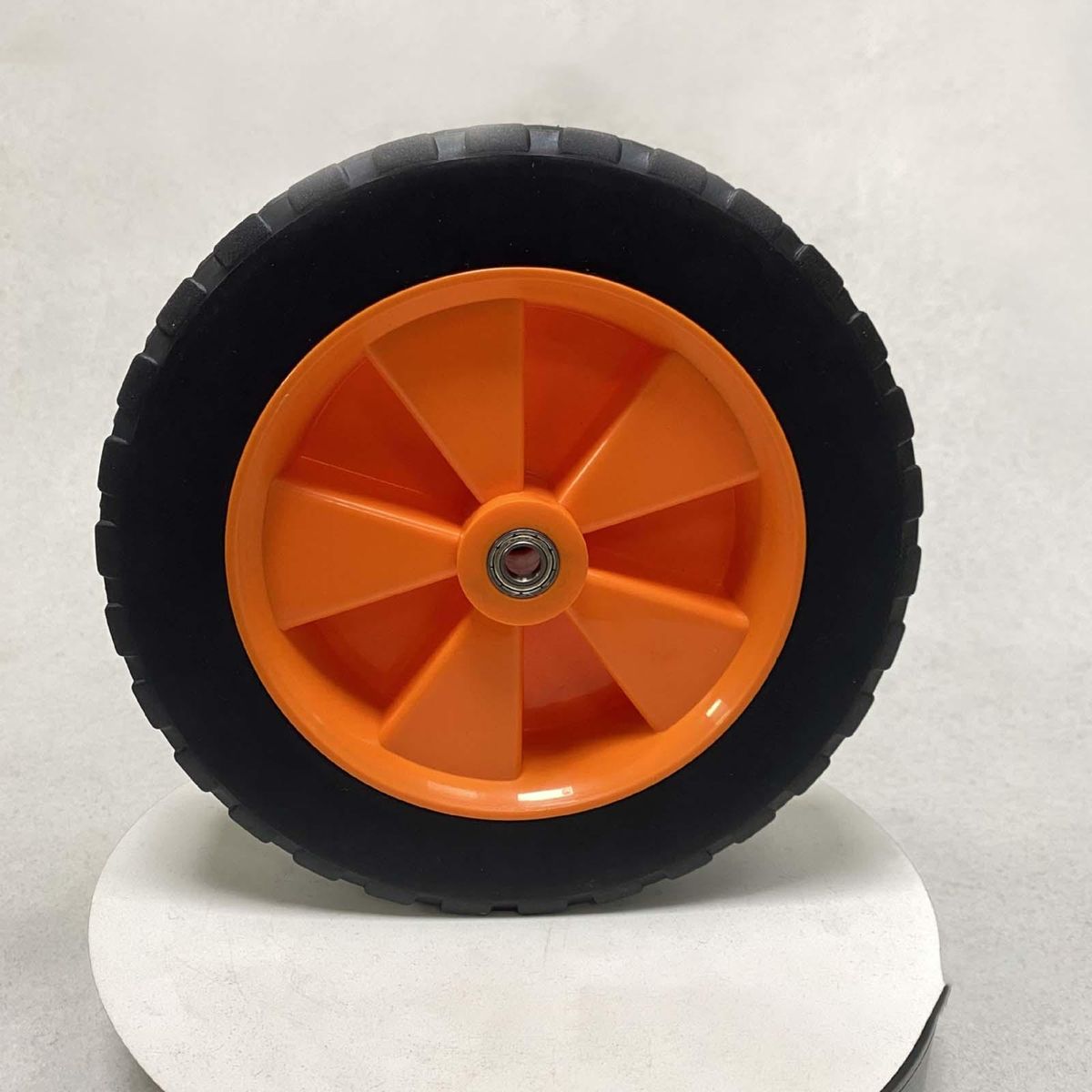 7 Inch Folding Cart Wheel Rubber For Outdoor Handcart