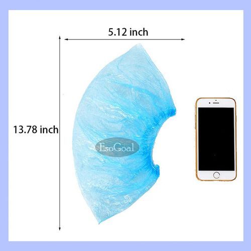 EsoGoal 100 PCS One Time Shoe Covers Plastic Waterproof Boot