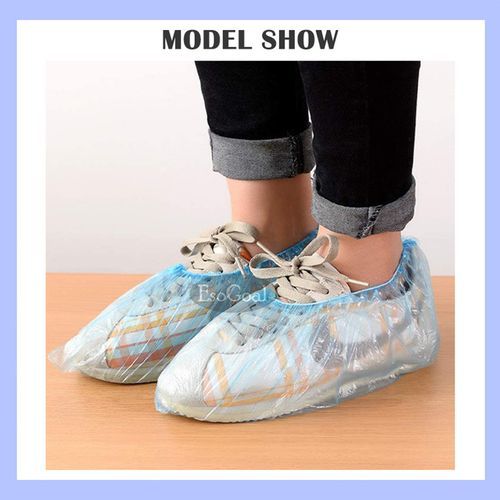 EsoGoal 100 PCS One Time Shoe Covers Plastic Waterproof Boot