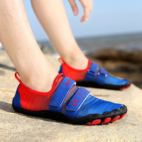 Unisex Five-finger Beach Water Shoes Men Big Size 36-46 Outdoor Quick-drying River Trekking Lovers Swimming Shoes Comfortable Fitness Shoes Blue