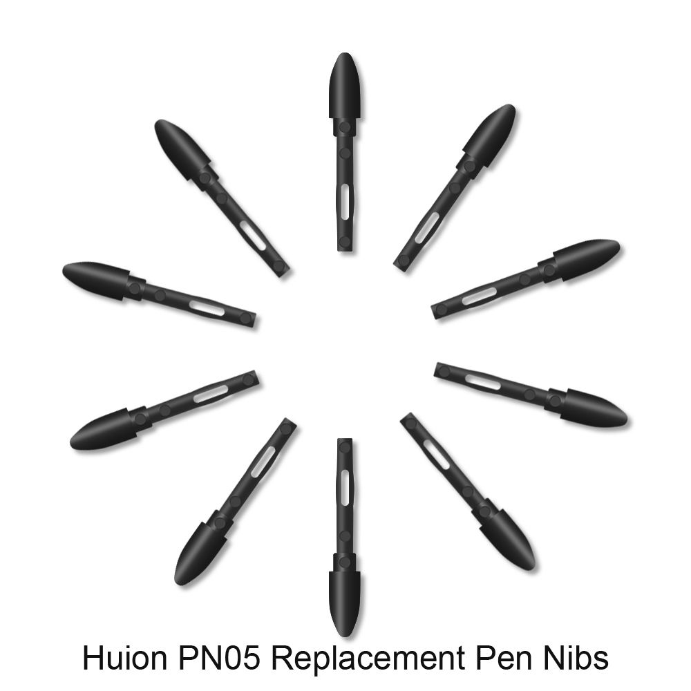 PN05 10pcs Replacement Pen Nibs Graphics Tablet Pen