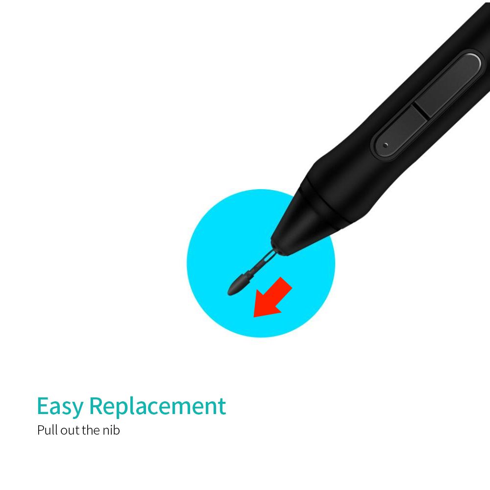 PN05 10pcs Replacement Pen Nibs Graphics Tablet Pen
