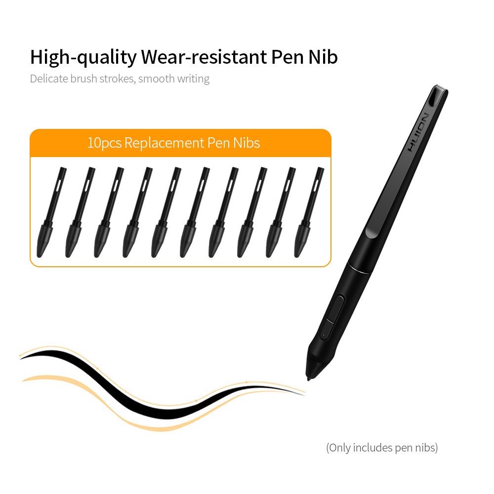 PN05 10pcs Replacement Pen Nibs Graphics Tablet Pen