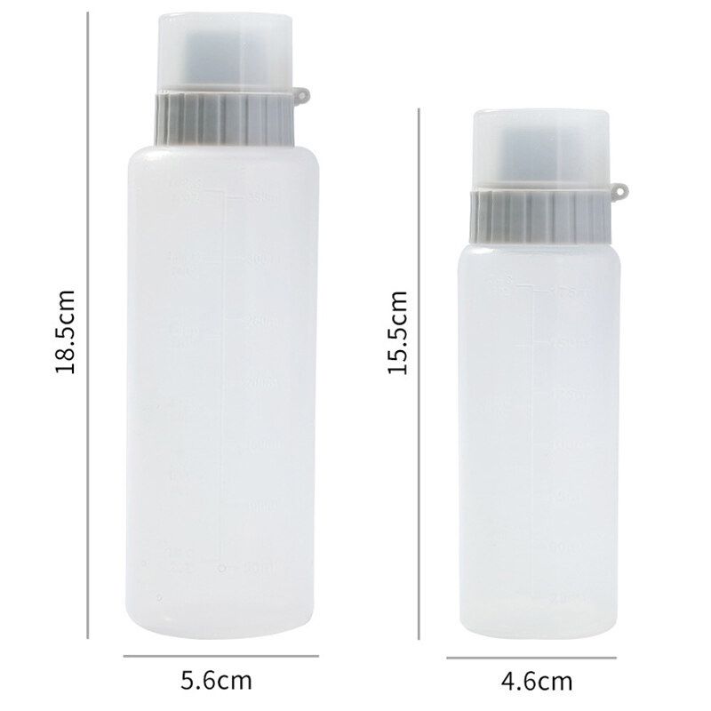 5 Hole Condiment Squeeze Bottles With Nozzles