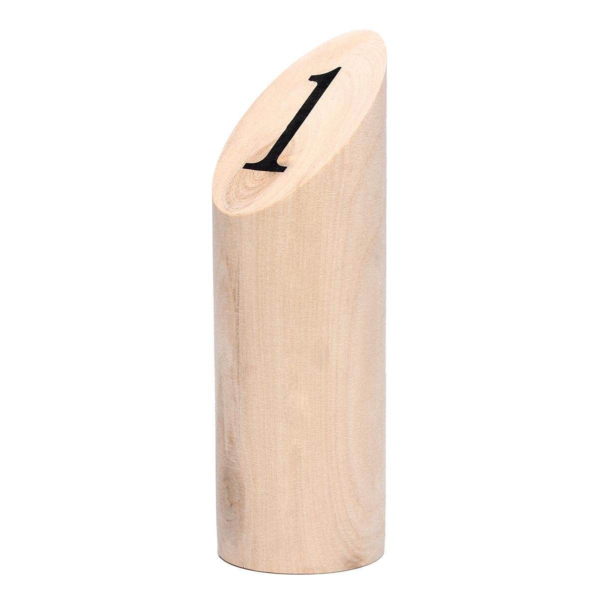 Number KUBB Wooden Viking Family Outdoor Garden Lawn Game Set