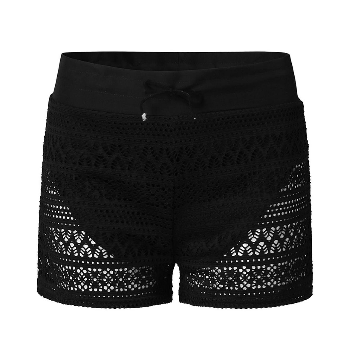 Woman Lace Crochet Swim Skirted Bikini Bottom Swimsuit Short Ladies Boxer