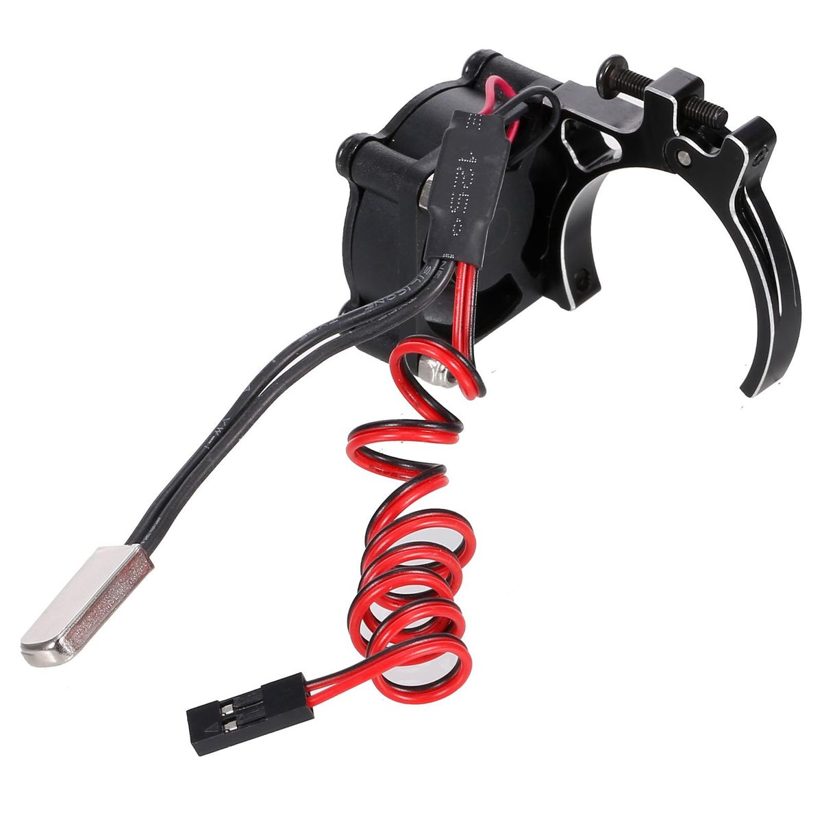 Motor Cooling Fan Motor Radiator Heatsink with Thermal Sensor for 3600 Series Motor 550/540 Motor Compatible with Traxxas Hsp Redcat Rc4wd Tamiya Axial Car