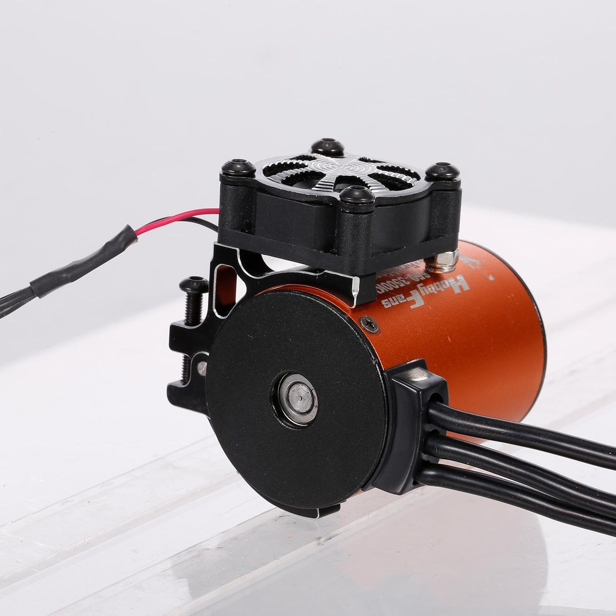 Motor Cooling Fan Motor Radiator Heatsink with Thermal Sensor for 3600 Series Motor 550/540 Motor Compatible with Traxxas Hsp Redcat Rc4wd Tamiya Axial Car