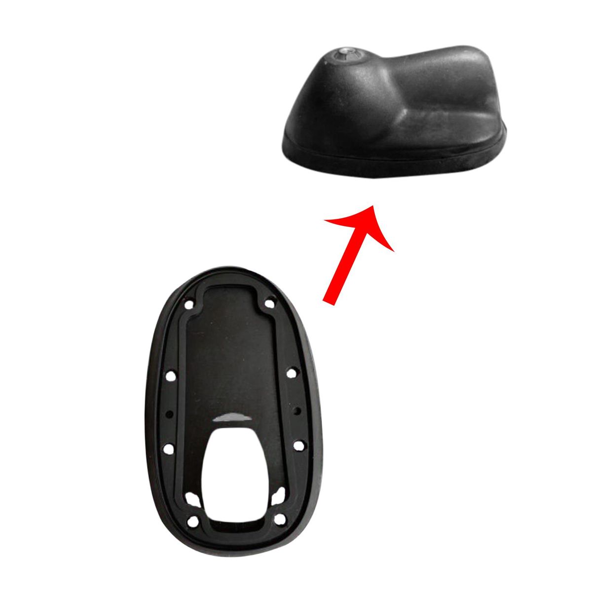 Antenna Base Gasket, Car Rubber Roof Antenna Base Sealing Gasket Replacement for BMW Mini R55 R56 65203456088, 65203456089