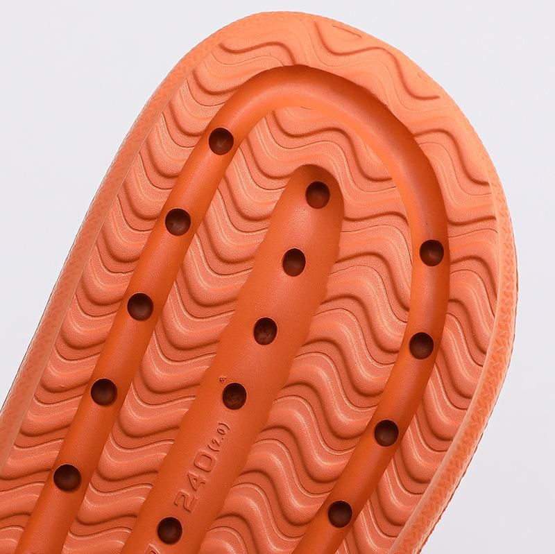 Household slippers Solid color thick soles Summer couple comfortable sandals Men's and women's